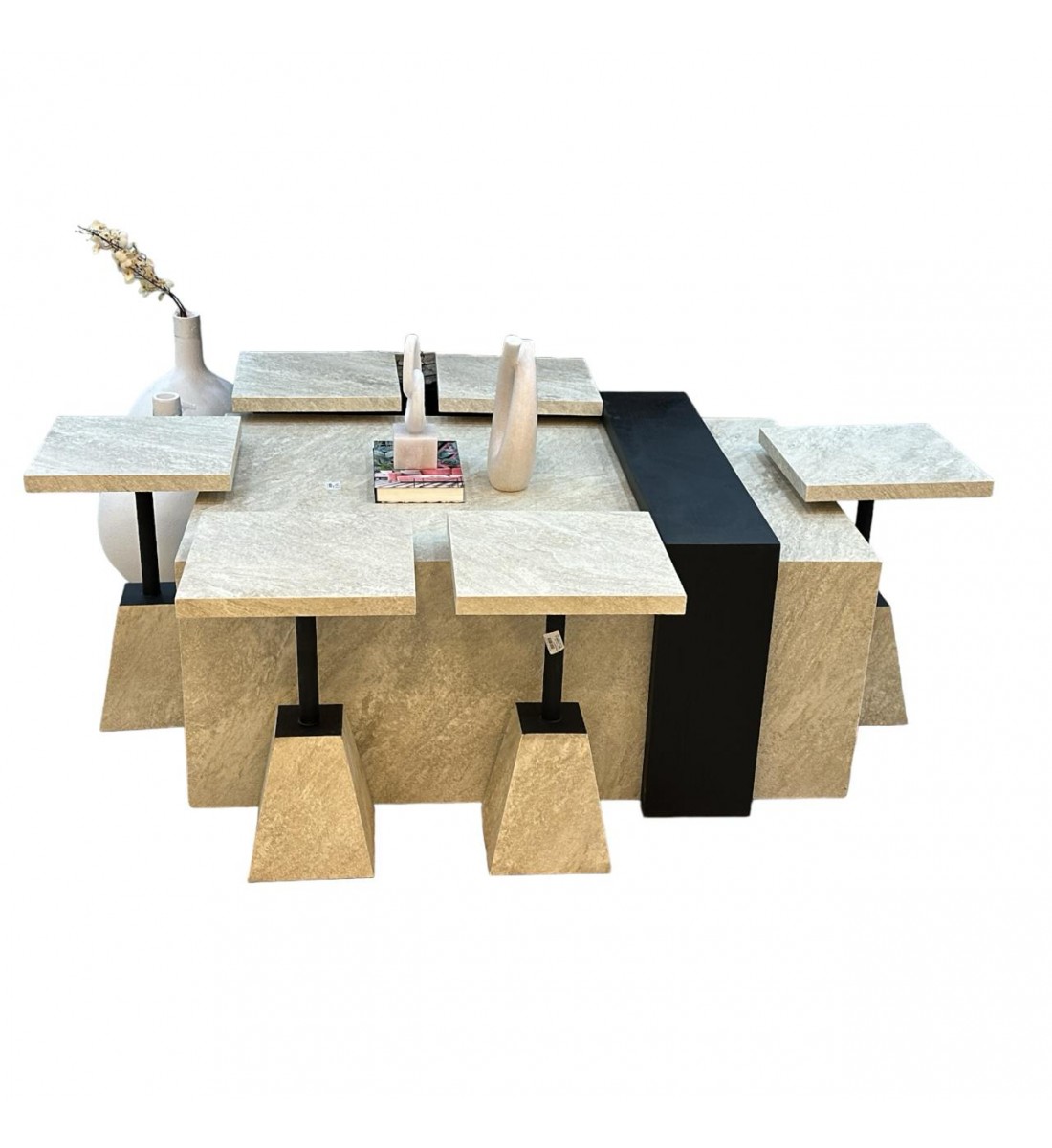 طقم طاولات بديل الرخام 1+6سم طقم طاولات بديل الرخام 1+6سم