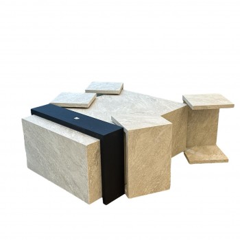 طقم طاولات بديل الرخام 1+4سم
