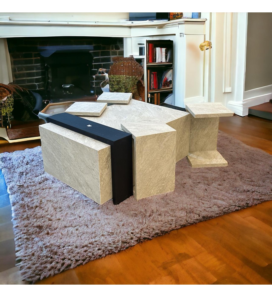 طقم طاولات بديل الرخام 1+4سم طقم طاولات بديل الرخام 1+4سم