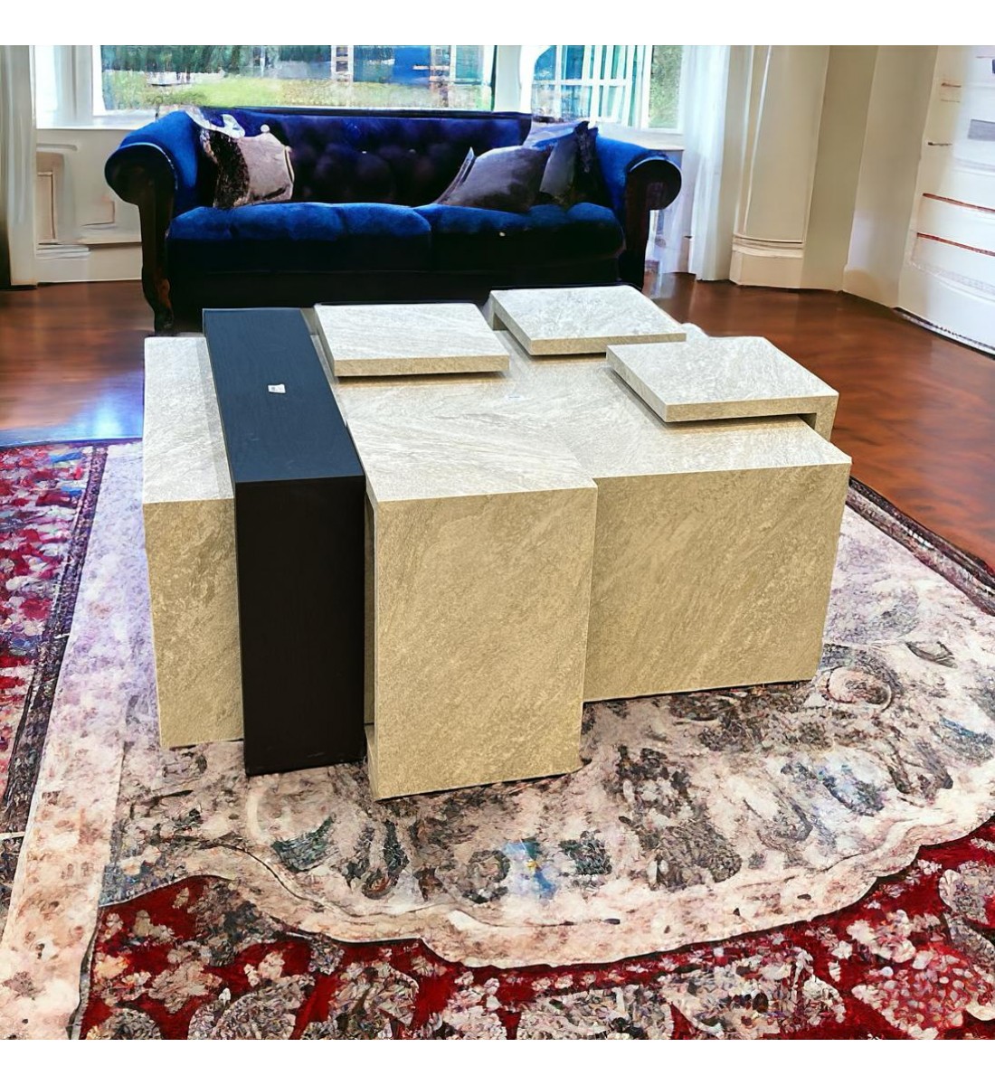 طقم طاولات بديل الرخام 1+4سم طقم طاولات بديل الرخام 1+4سم