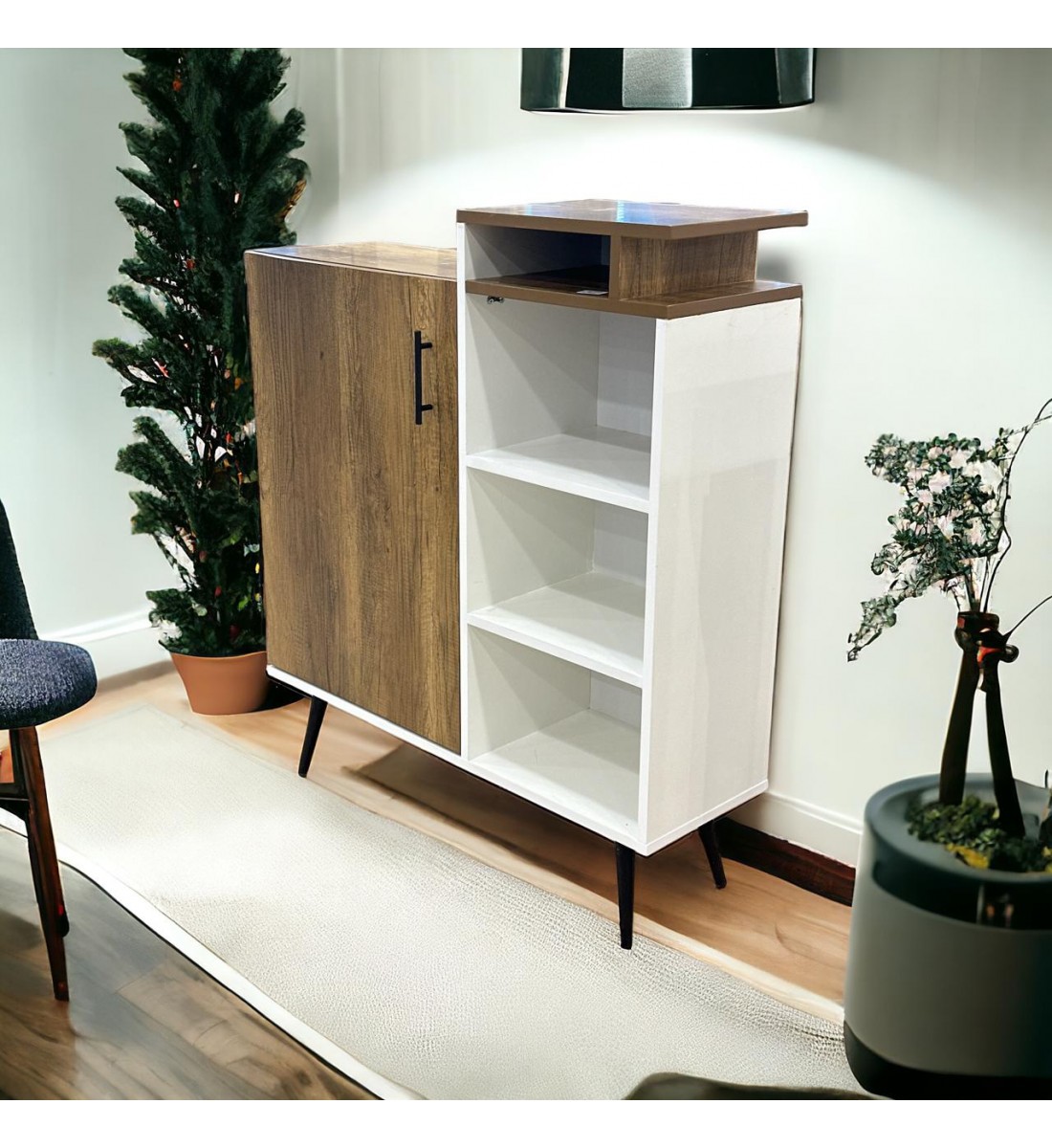  مدخل او دلاوب كافي 1 باب  لون بني 95×31×109