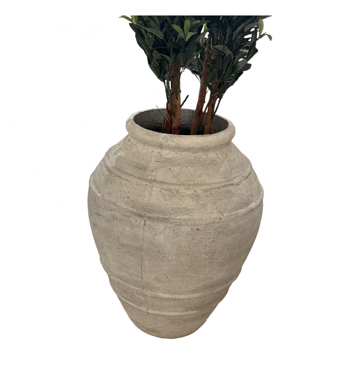  مركن فخار  ملمس خشم حجم  كبير 35×35×77سم 