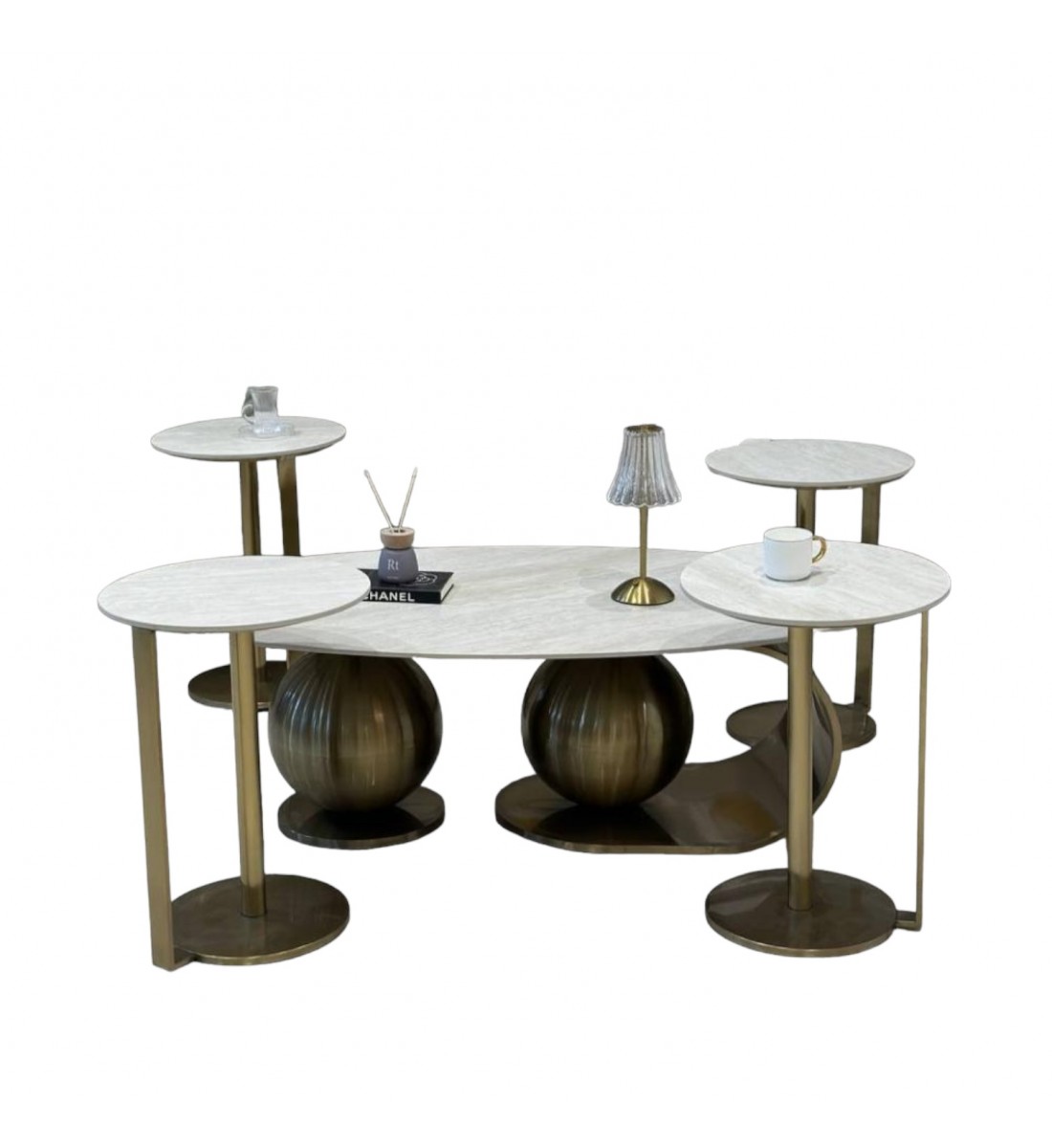 طقم طاولات 5 قطع رخام طقم طاولات 5 قطع رخام