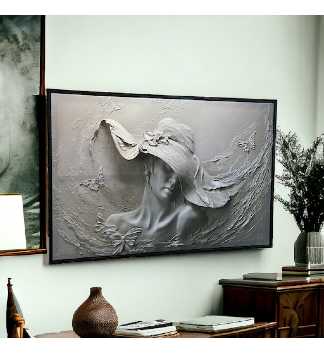 Wall art painting, view, 100 x 150 cm