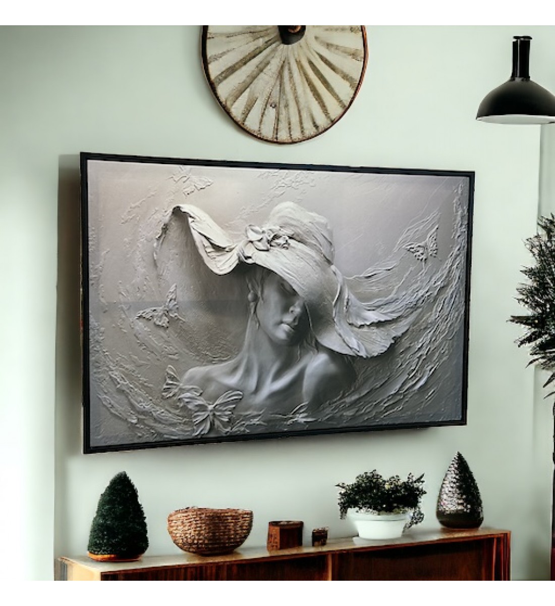 Wall art painting, view, 100 x 150 cm