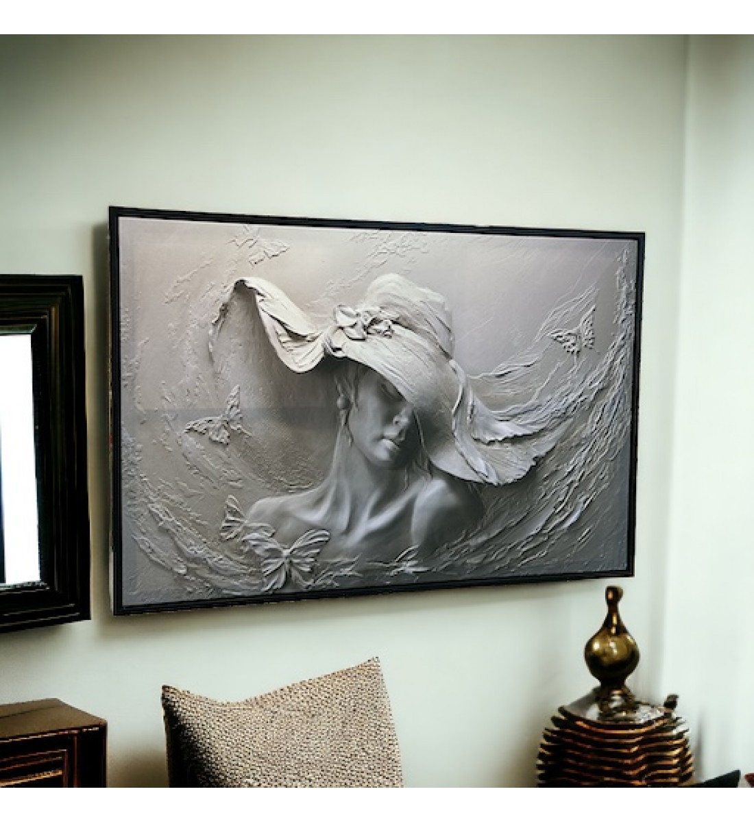 Wall art painting, view, 100 x 150 cm