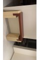 Console-entrance alternative in brown and beige marble, 150 x 40 x 92 cm