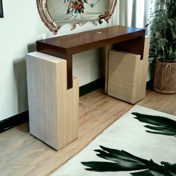 كونسول-مدخل بديل الرخام بني علي بيج  150×40×92سم 