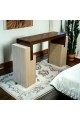 Console-entrance alternative in brown and beige marble, 150 x 40 x 92 cm