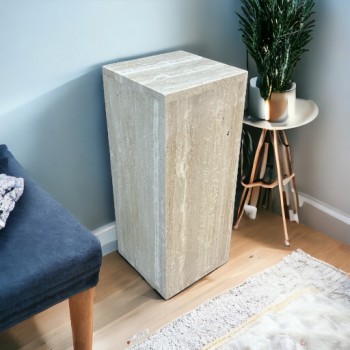 طاولة خدمة رخام ترافنتينوا بوكس 80×25×25سم 