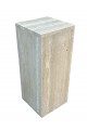 Travertine box marble service table, 80 x 25 x 25 cm