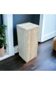 Travertine box marble service table, 80 x 25 x 25 cm
