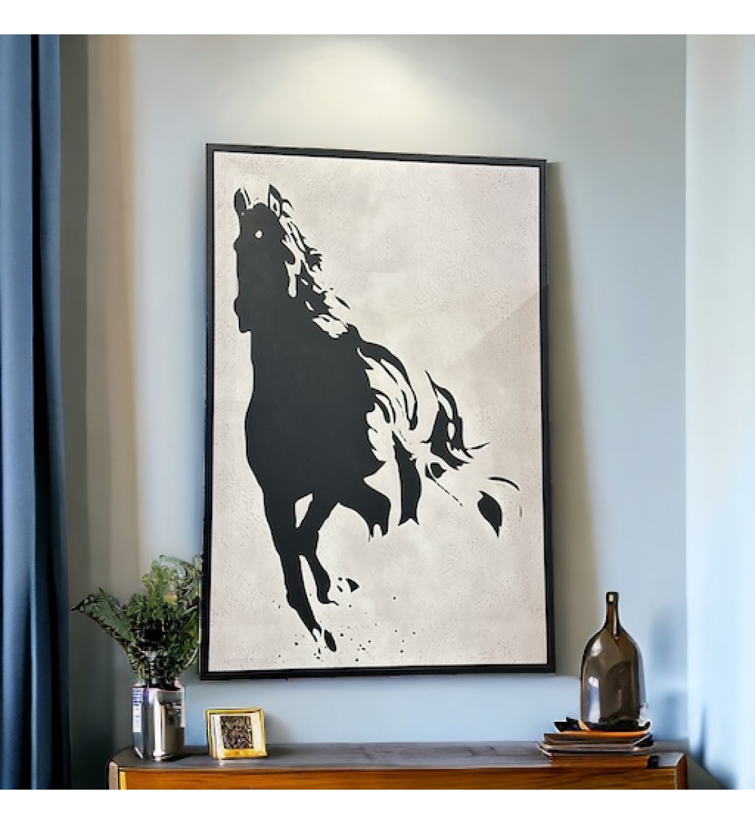 Wall art painting, view, 100 x 150 cm