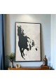 Wall art painting, view, 100 x 150 cm