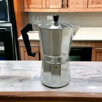 موكا صانع اسبريسو فضي/أسود 900مل 