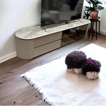 طاولة شاشة بلازما ديكور تصميم انيق وعصري 200×40×60سم 