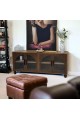Luxurious white multi-use storage cupboard, size 200 * 100 * 41 cm