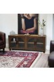 Luxurious white multi-use storage cupboard, size 200 * 100 * 41 cm