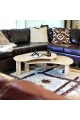 Treventino marble center table, 40 x 53 x 140 cm