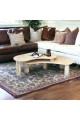 Treventino marble center table, 40 x 53 x 140 cm