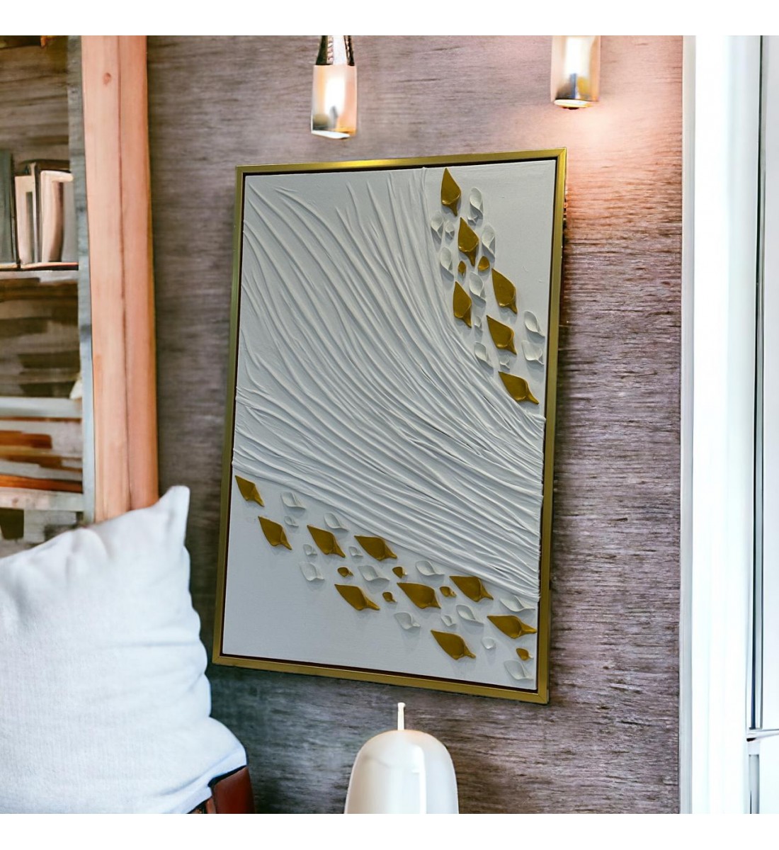 Wall art painting, view, 120 x 80 cm
