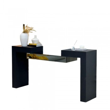 كونسول-مدخل خشبي اسود كبير مراي 170×40×100سم 