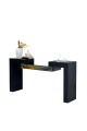 Console - large black wooden doorway, mirror, 170 x 40 x 100 cm