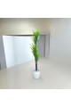 A white tree decorating a corner, 160 cm
