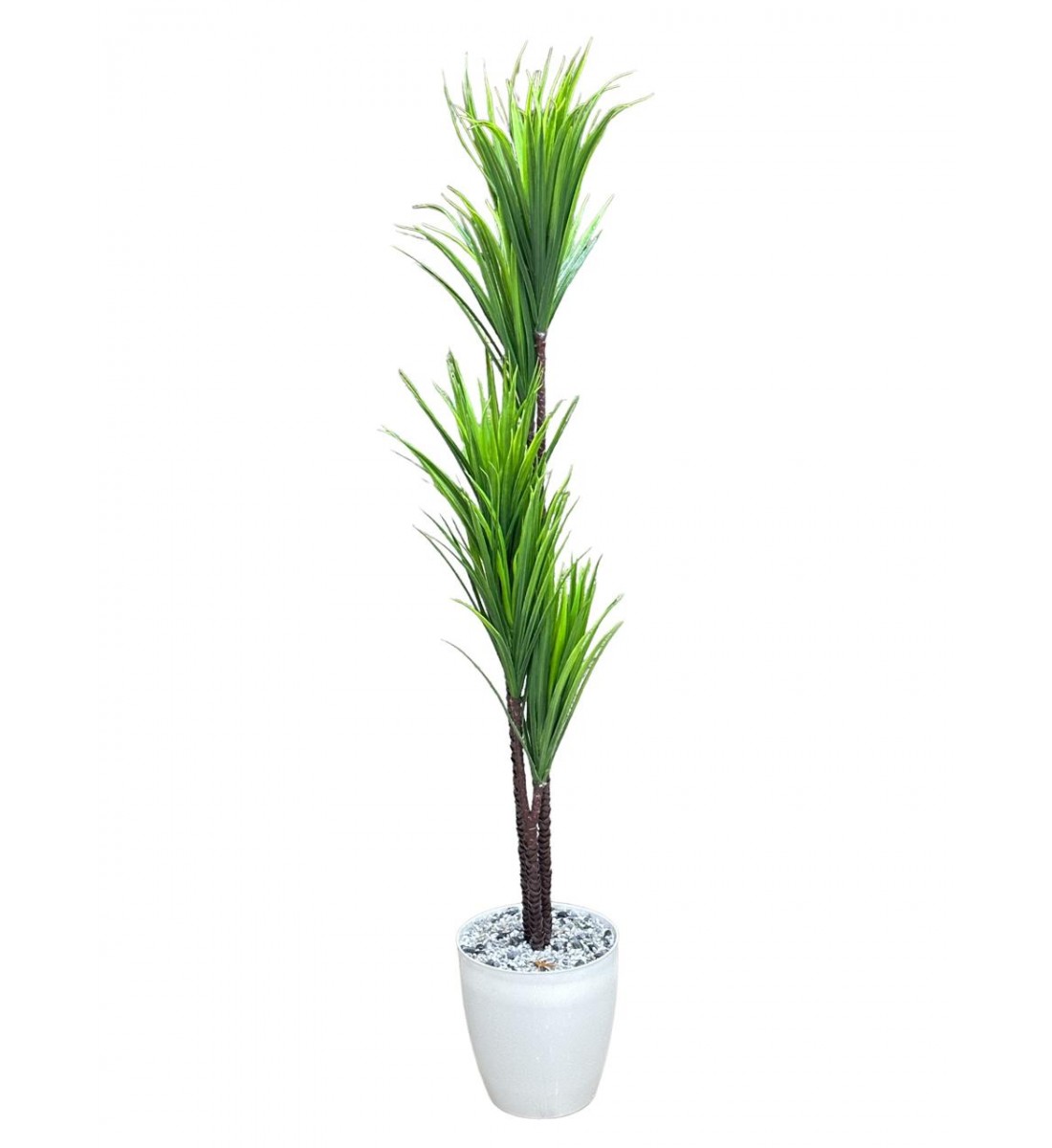 A white tree decorating a corner, 160 cm