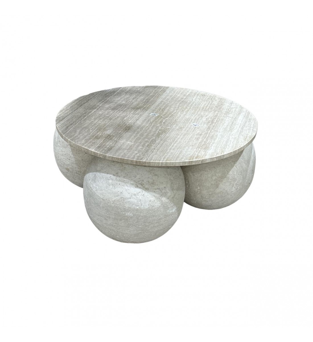 Treventino marble coffee table