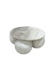 Treventino marble coffee table