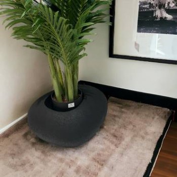  مركن سيراميك اسود كبير فاخر73×54×29سم 