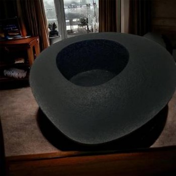  مركن سيراميك اسود كبير فاخر73×54×29سم 