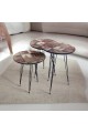Gray 3-piece round table set