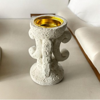 مبخرة تصميم اربي ملكي ابيض جبسية 12×6×6سم 