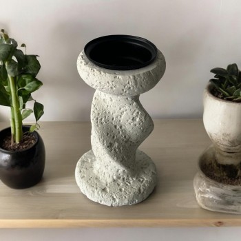 مبخرة تصميم اربي ملكي ابيض جبسية 12×6×6سم 