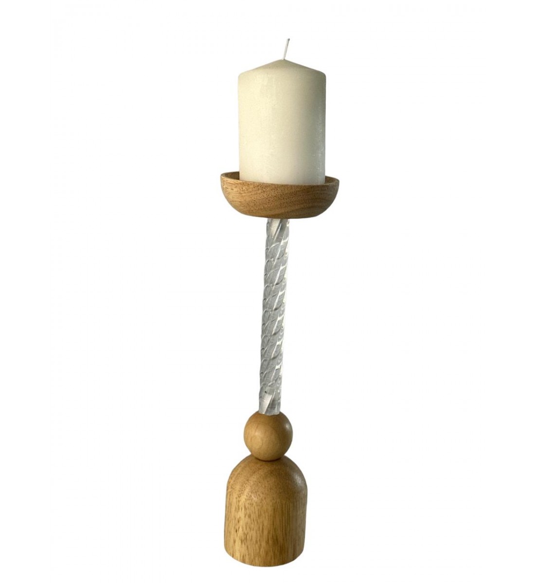 Pillar candle holder, length 29 x 8 x 8 cm