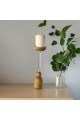Pillar candle holder, length 29 x 8 x 8 cm