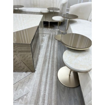 طقم طاولات كلاسيكي مع 4 خدمة  