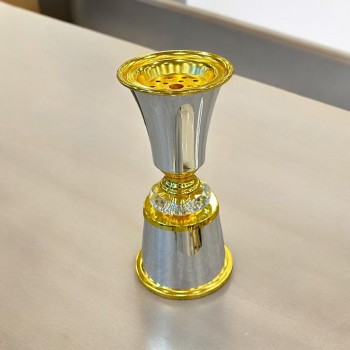  مبخره  استاينلس استيل فضي ذهبي 19×9×9سم 