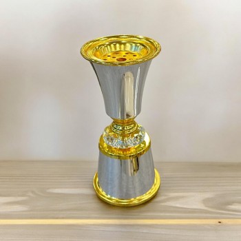  مبخره  استاينلس استيل فضي ذهبي 19×9×9سم 