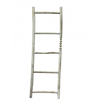 سلم خشب ديكور  ريفي الارتفاع 145 سم 