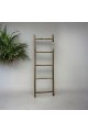 Rustic decorative wooden ladder, height 145 cm