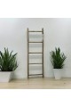 Rustic decorative wooden ladder, height 145 cm