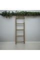 Rustic decorative wooden ladder, height 145 cm