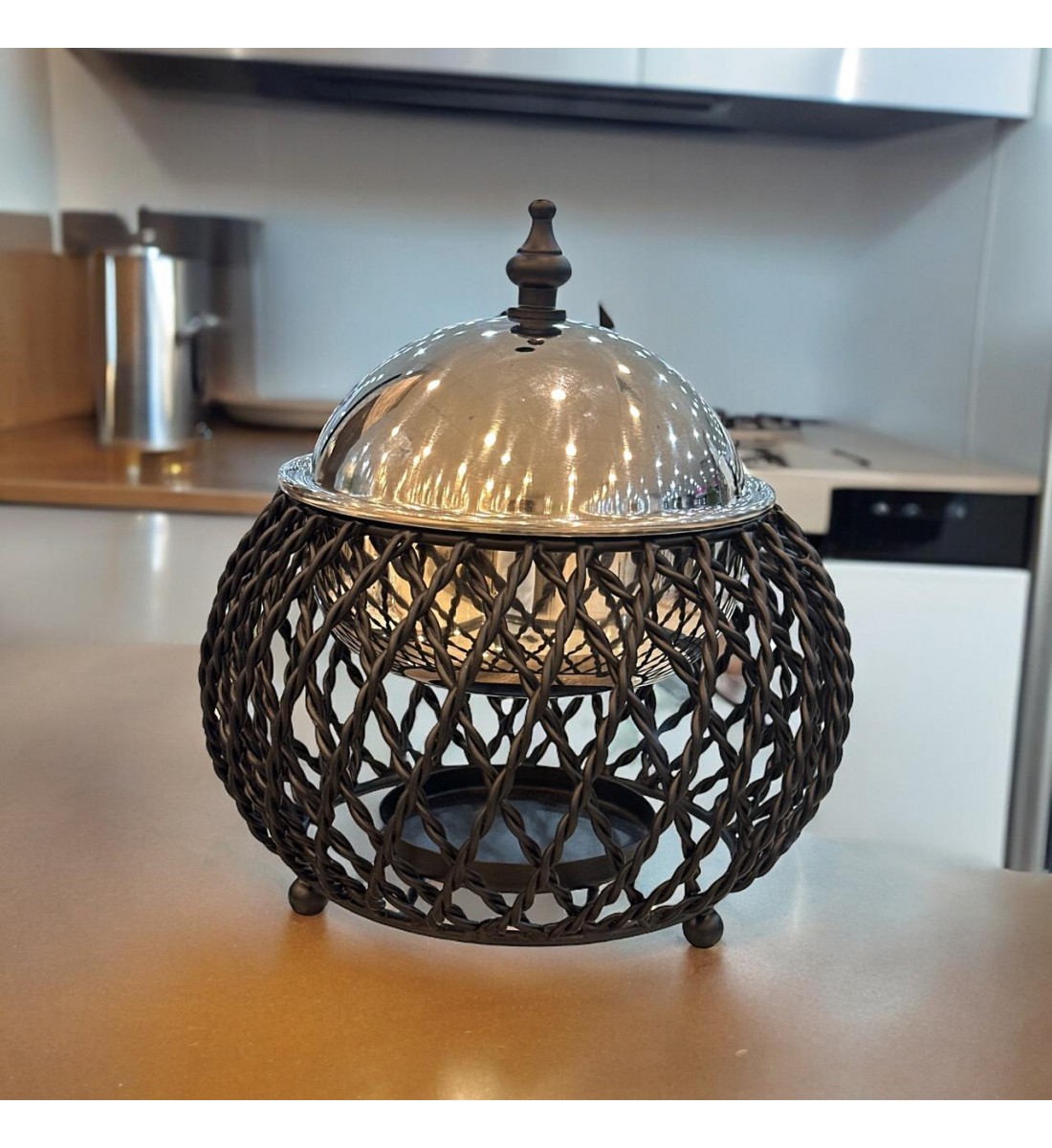 Black Indian buffet heater, 0.5 liters