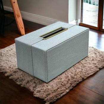  علبة منديل جلد 22×13×10سم