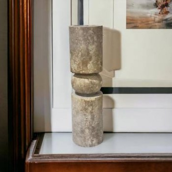   شمعدان رخام ترافنتينوا .30×8×8سم