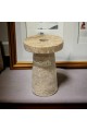 A decorative masterpiece of Traventino marble, 13 x 9 x 9 cm