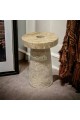 A decorative masterpiece of Traventino marble, 13 x 9 x 9 cm